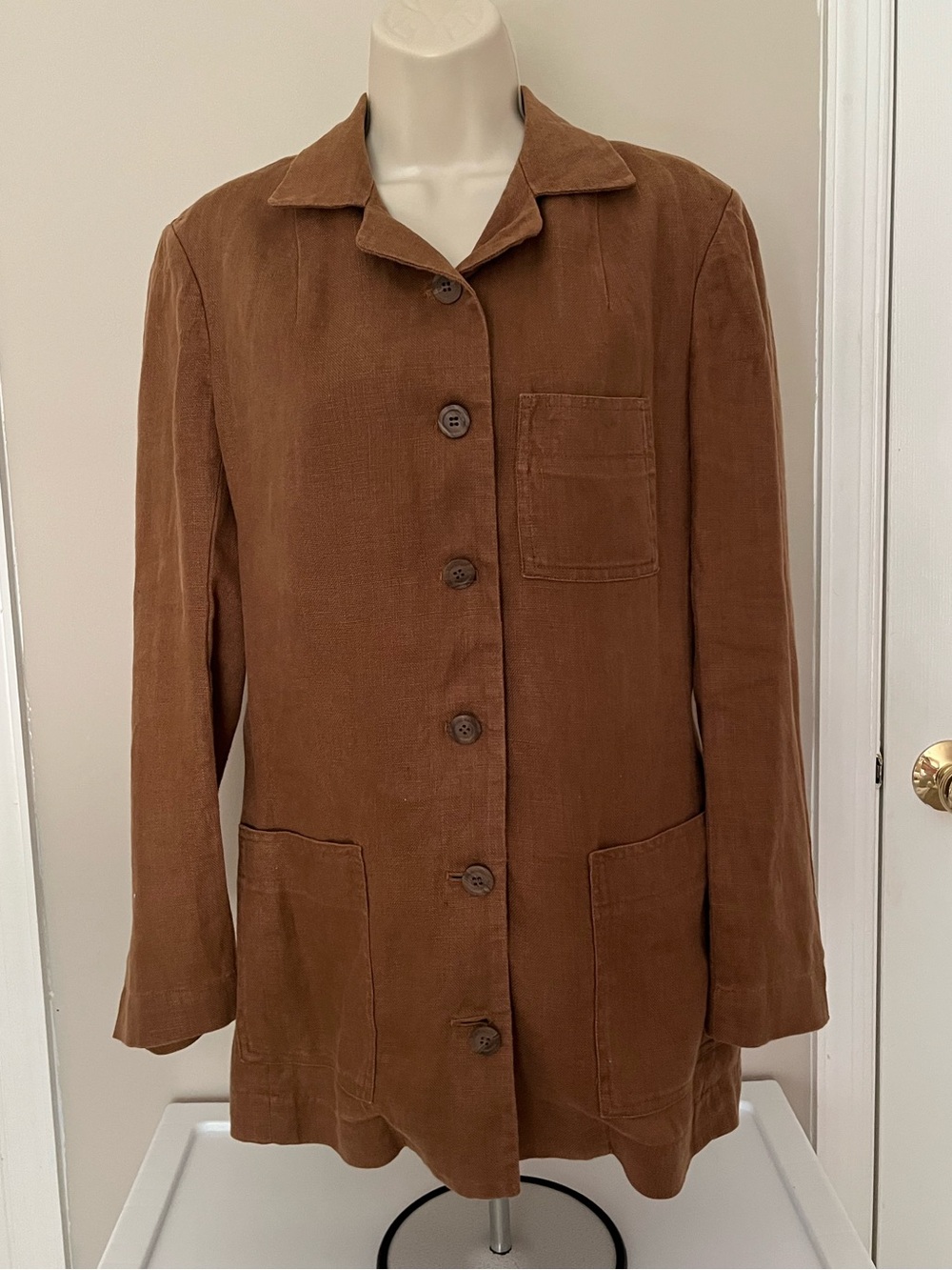 Clifford & Wills Women’s 100% Linen Blazer in brown
